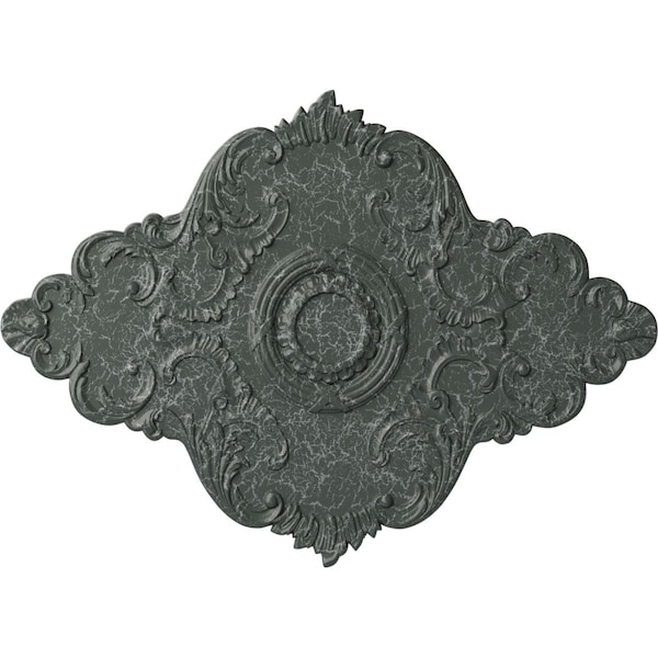 Ekena Millwork Piedmont Medallion (Canopies up to 6 1/2"), 67 1/8"W x 48 5/8"H x 1 7/8"P, Athenian Green Crackle CM67PEAGC - main
